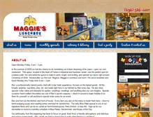 Tablet Screenshot of maggieslunchbox.com